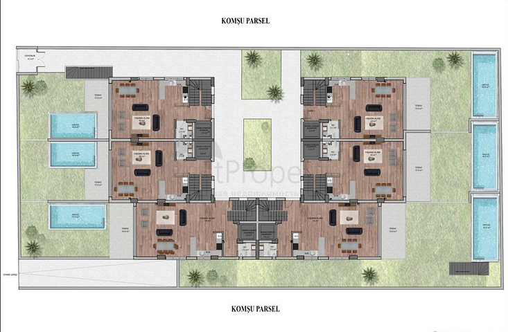 Инвестиционный проект , виллы в районе Моллаюсуф - Коньяалты 