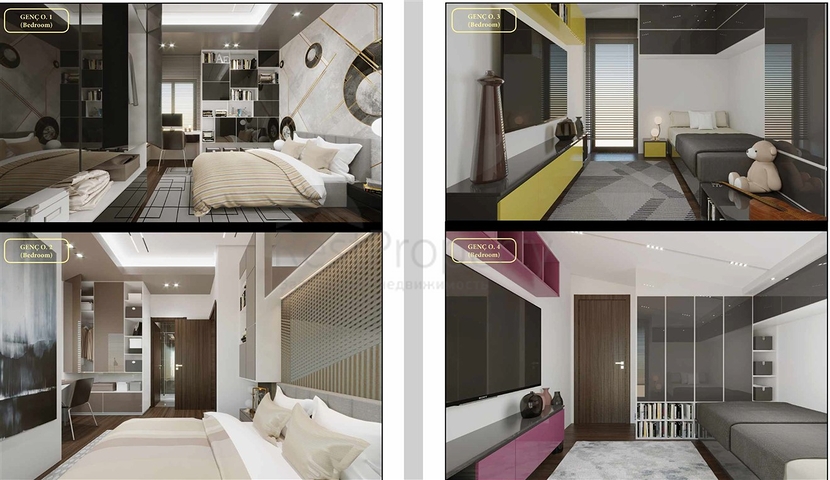 Уникальный проект вилл в микрорайоне  Моллаюсуф - Анталия