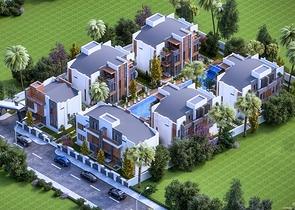 Уникальный проект вилл в микрорайоне  Моллаюсуф - Анталия