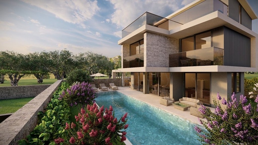 Вилла 5+1 в микрорайоне Калкан - Фетхие