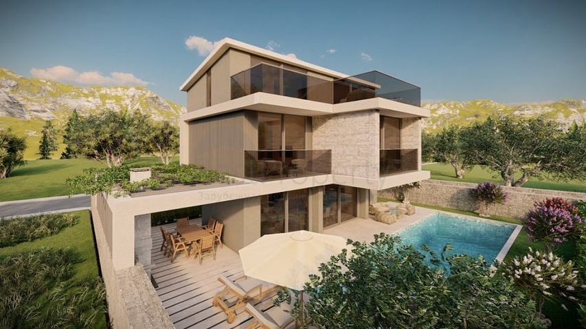 Вилла 5+1 в микрорайоне Калкан - Фетхие