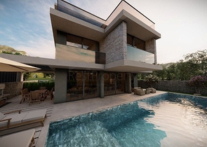 Вилла 5+1 в микрорайоне Калкан - Фетхие