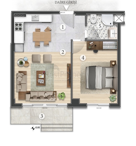 Инвестиционный проект в микрорайоне Алтынташ - Анталия