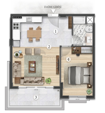 Инвестиционный проект в микрорайоне Алтынташ - Анталия