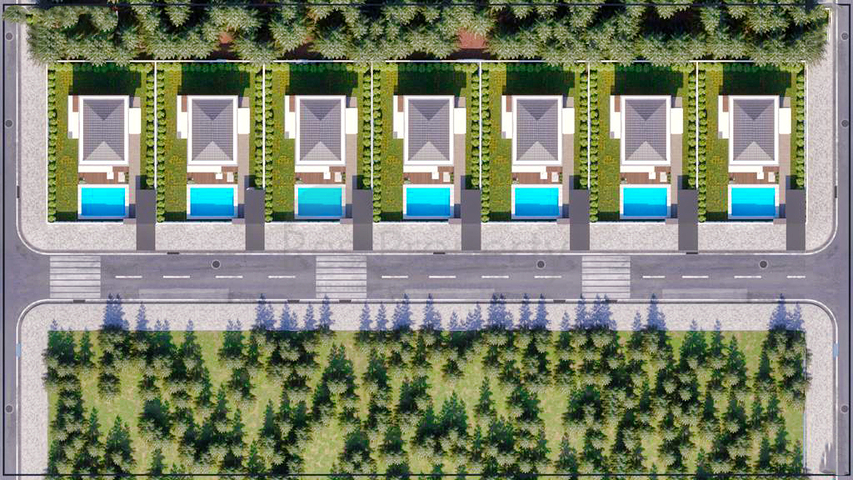 Виллы в микрорайоне Чамюва , Кемер - Анталия .