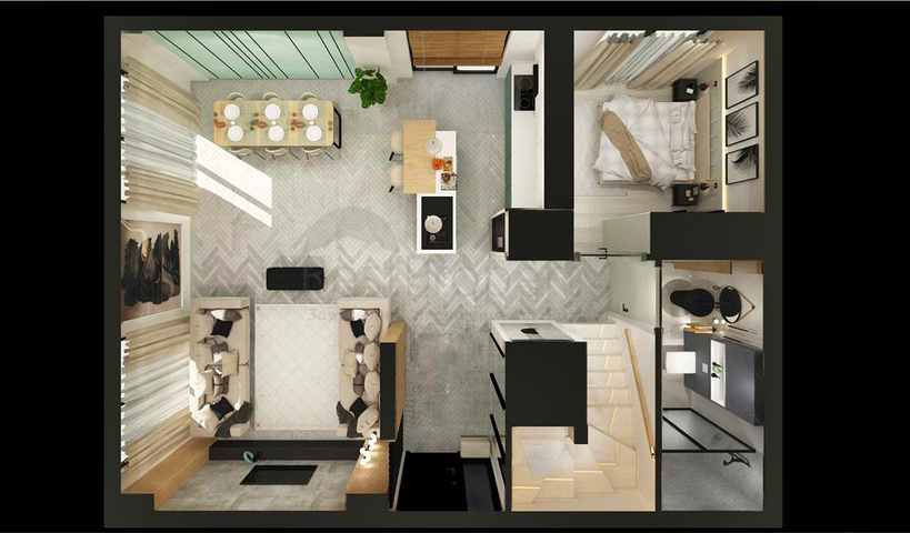 Виллы в микрорайоне Чамюва , Кемер - Анталия .