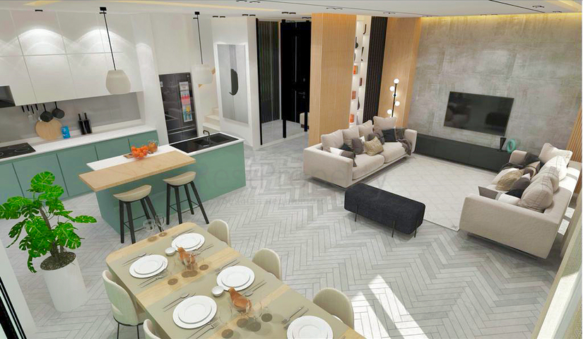 Виллы в микрорайоне Чамюва , Кемер - Анталия .