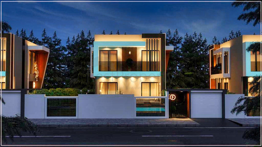 Виллы в микрорайоне Чамюва , Кемер - Анталия .