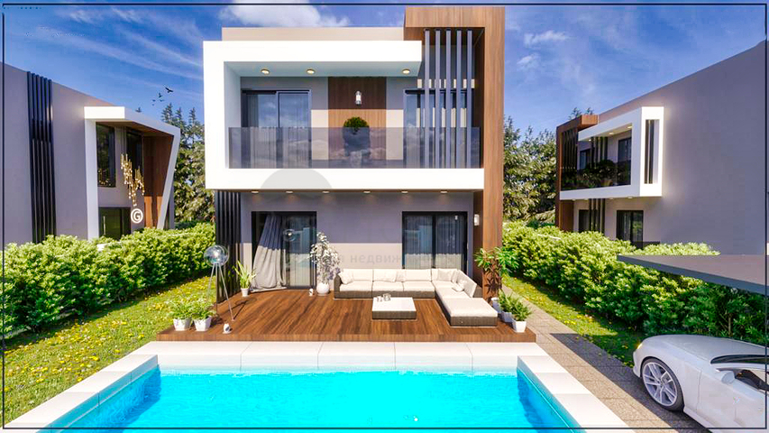 Виллы в микрорайоне Чамюва , Кемер - Анталия .