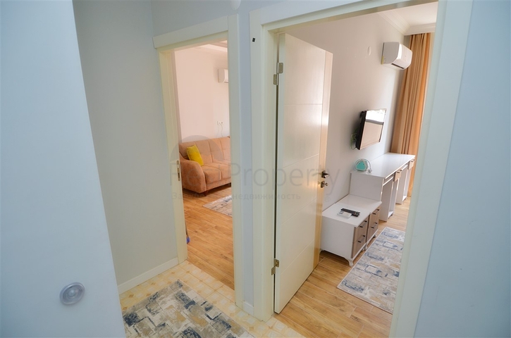 Квартира планировки 2+1 с мебелью в районе Кепез