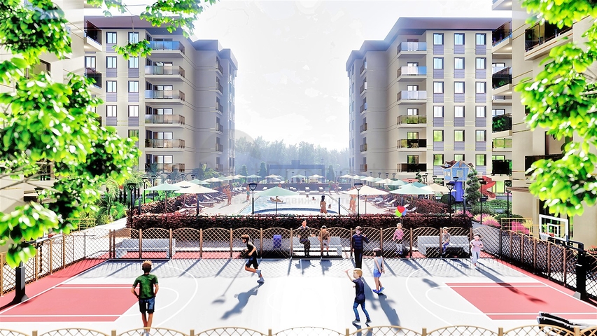 Квартиры 1+1, 4+2, 6+2 в районе Кепез - Анталия