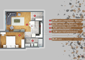 Квартиры 1+1, 4+2, 6+2 в районе Кепез - Анталия