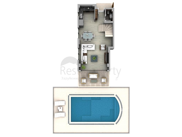 Близится к завершению 4-х спальная вилла с большим бассейном Фетхие