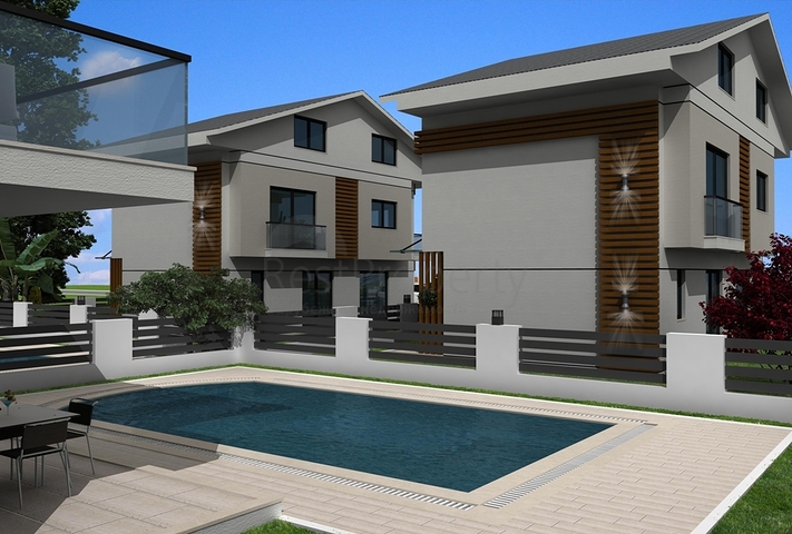 Близится к завершению 4-х спальная вилла с большим бассейном Фетхие