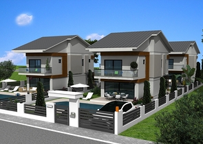 Близится к завершению 4-х спальная вилла с большим бассейном Фетхие