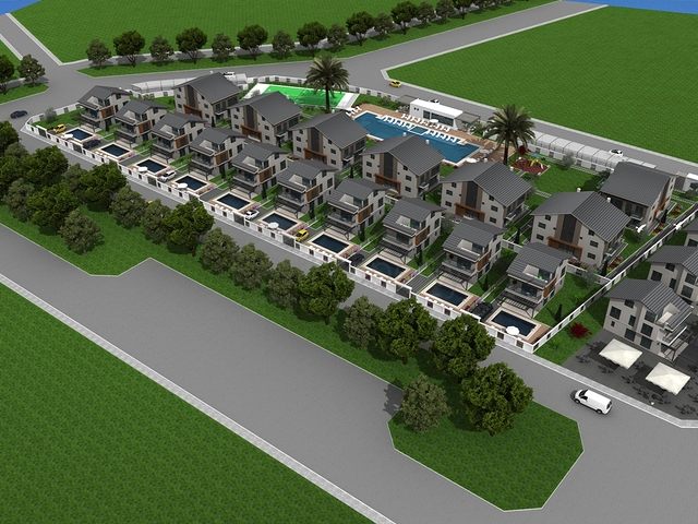 Квартира 2+1 4+1 и Отдельно стоящая  вилла с 4 спальнями на продажу в районе Коджа-Чалис