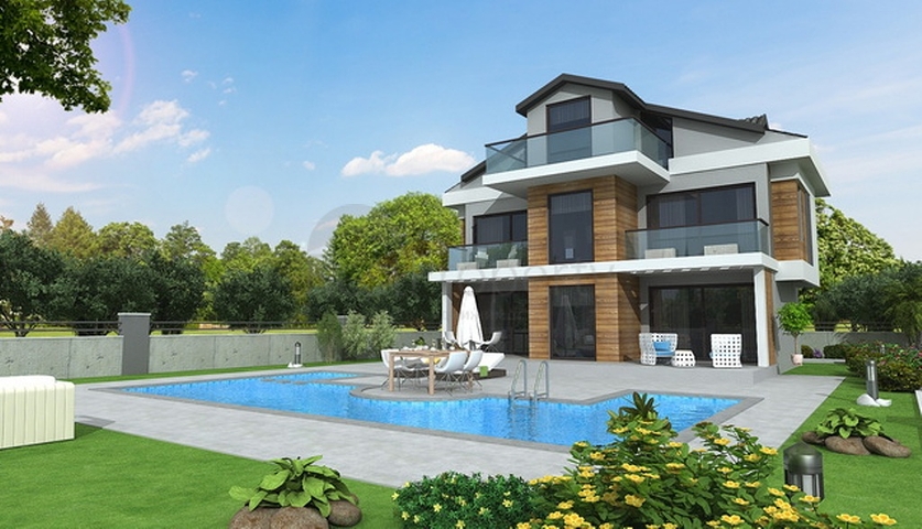 Отдельная вилла 4+1 в строящемся проекте , район Фетхие 