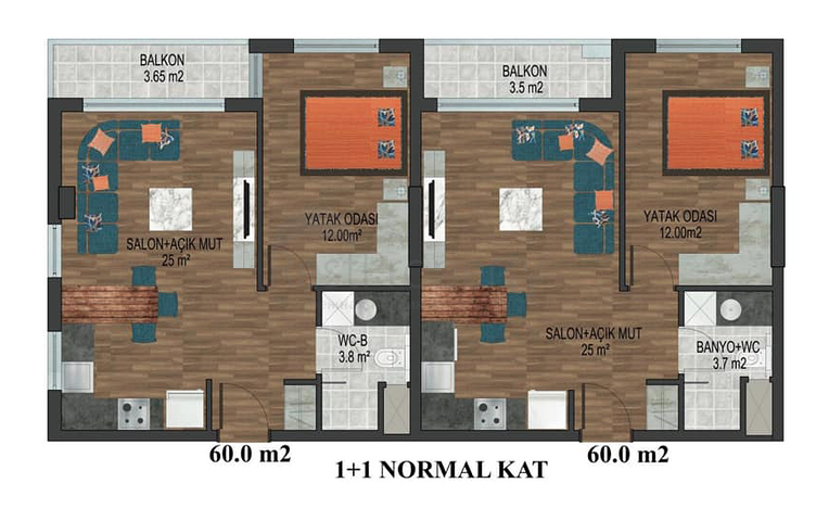 Квартиры в районе Коньяалты Анталья