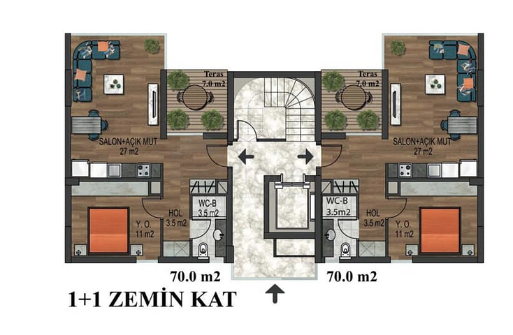 Квартиры в районе Коньяалты Анталья