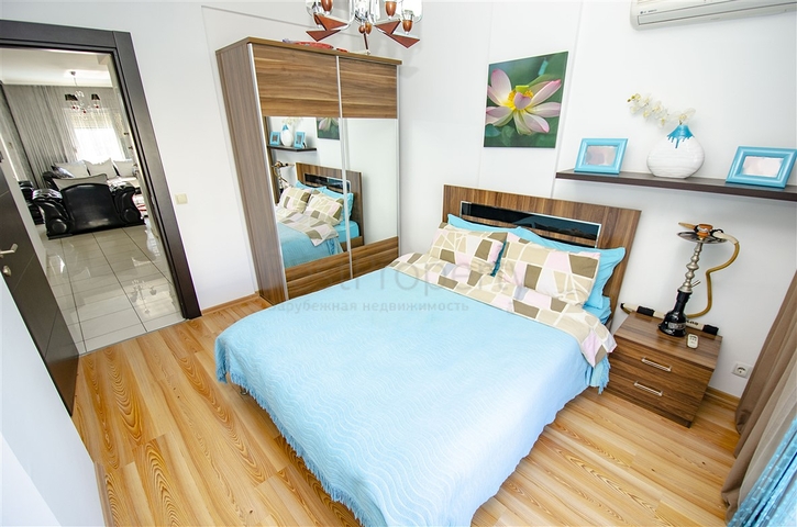 Квартира 3+1 с мебелью в комплексе в Хурме Коньяалты Анталья