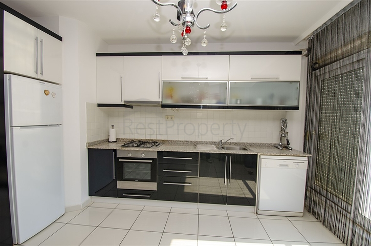 Квартира 3+1 с мебелью в комплексе в Хурме Коньяалты Анталья