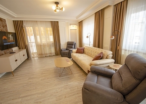 Пентхаус 3+1 с мебелью в 3 минутах ходьбы к морю в Анталии