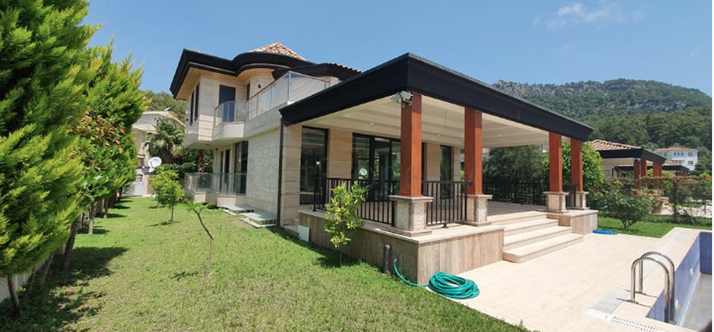 Отдельностоящая вилла 3+1 с бассейном в Кирише Кемере