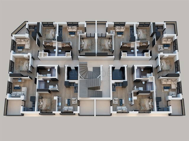 Квартиры в микрорайоне Сарысу - Анталия   