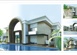 Элитный комплекс вилл в Дошемеальты Анталья