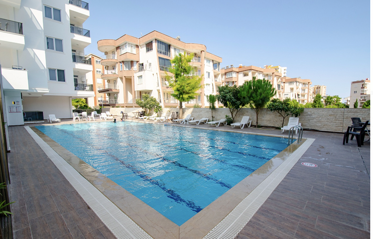 Двухкомнатная квартира с видом на горы Торос в Коньяалты 