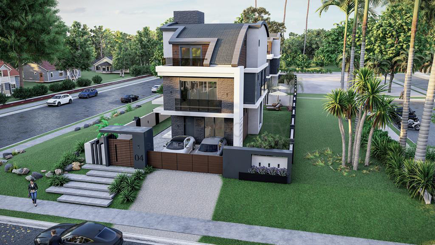 Эксклюзивный жилой комплекс вилл в микрорайоне Гюзелоба (Лара)