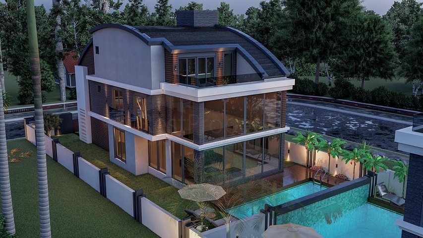 Эксклюзивный жилой комплекс вилл в микрорайоне Гюзелоба (Лара)