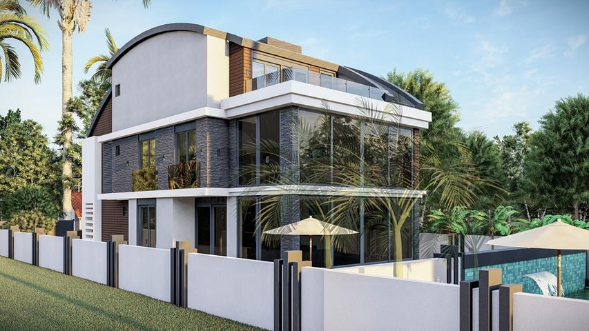 Эксклюзивный жилой комплекс вилл в микрорайоне Гюзелоба (Лара)