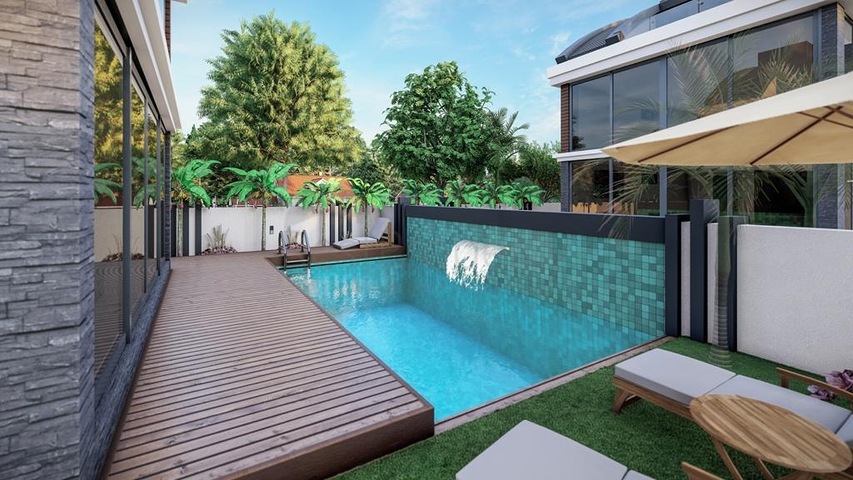 Эксклюзивный жилой комплекс вилл в микрорайоне Гюзелоба (Лара)