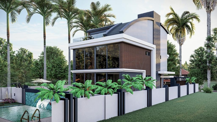 Эксклюзивный жилой комплекс вилл в микрорайоне Гюзелоба (Лара)