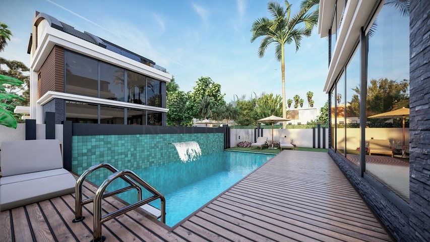 Эксклюзивный жилой комплекс вилл в микрорайоне Гюзелоба (Лара)