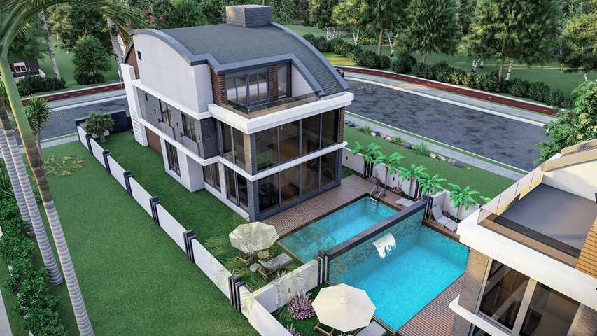 Эксклюзивный жилой комплекс вилл в микрорайоне Гюзелоба (Лара)