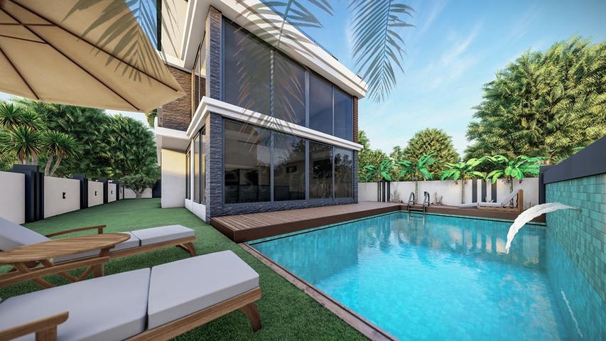 Эксклюзивный жилой комплекс вилл в микрорайоне Гюзелоба (Лара)