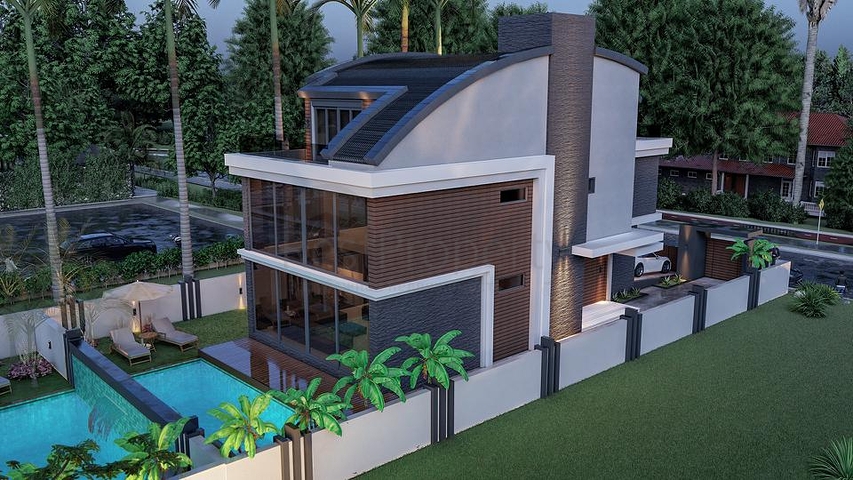 Эксклюзивный жилой комплекс вилл в микрорайоне Гюзелоба (Лара)