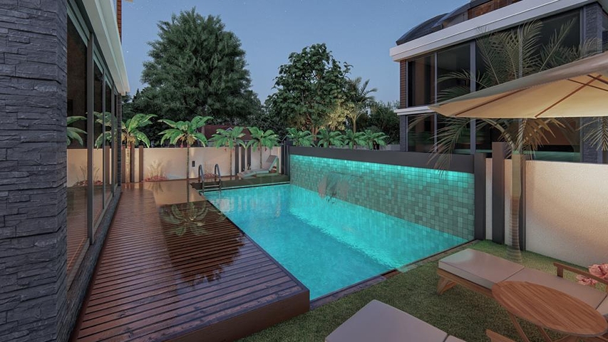 Эксклюзивный жилой комплекс вилл в микрорайоне Гюзелоба (Лара)