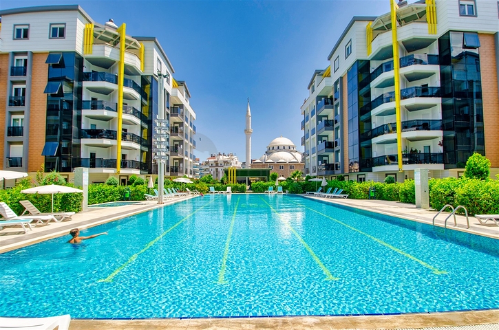 Квартира 2+1 с мебелью в элитном комплексе в Лимане