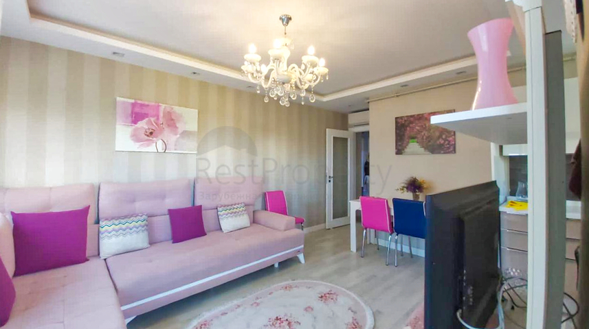 Квартира 2+1 с мебелью в элитном комплексе в Лимане