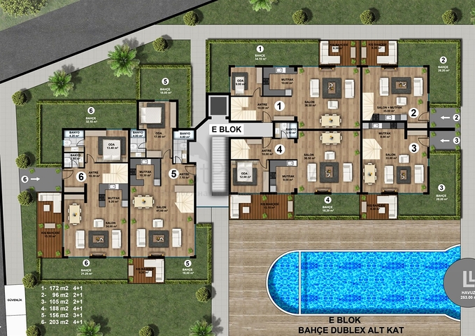 Новый жилой комплекс с богатой инфраструктурой в районе Лара