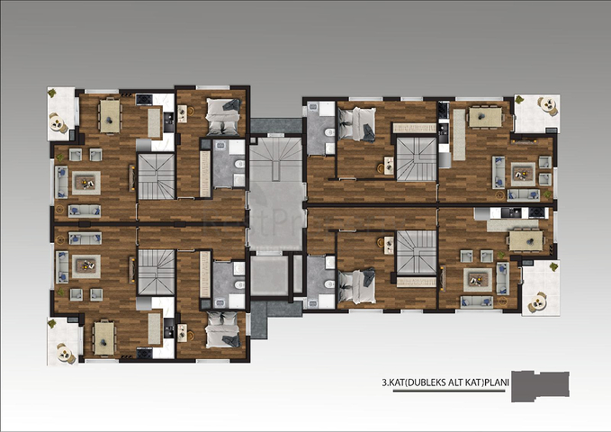 Квартиры 2+1 и 3+1 в новом комплексе от застройщика Муратпаша/Анталия