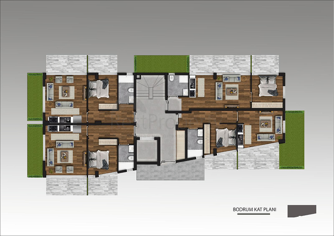 Квартиры 2+1 и 3+1 в новом комплексе от застройщика Муратпаша/Анталия