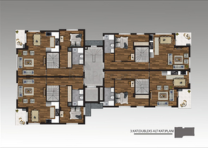 Квартиры 2+1 и 3+1 в новом комплексе от застройщика Муратпаша/Анталия
