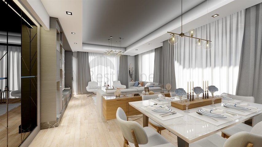 Квартиры 3+1, 5+1  в новом комплексе от застройщика Кепез /Анталия