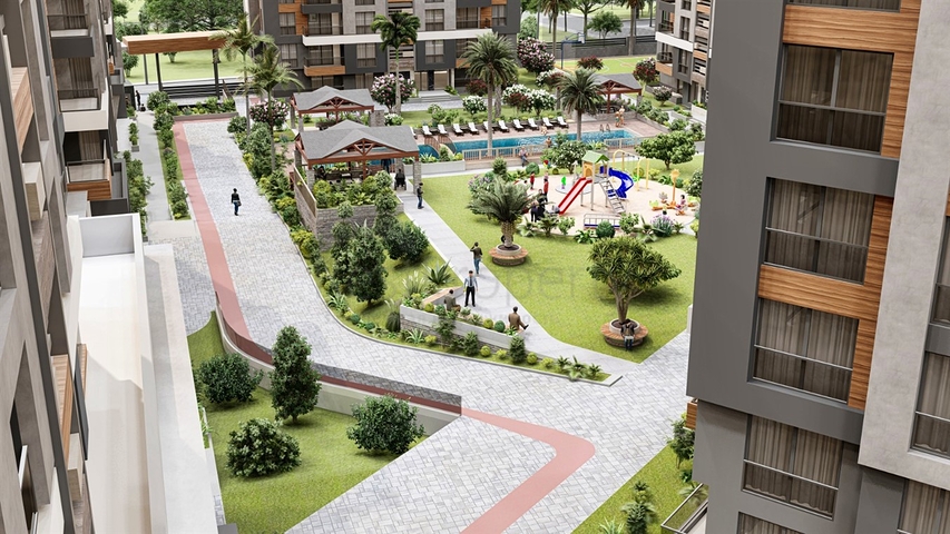 Квартиры 3+1, 5+1  в новом комплексе от застройщика Кепез /Анталия