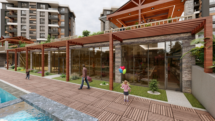 Квартиры 3+1, 5+1  в новом комплексе от застройщика Кепез /Анталия