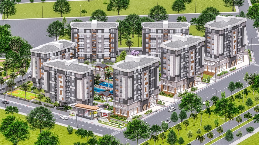 Квартиры 3+1, 5+1  в новом комплексе от застройщика Кепез /Анталия